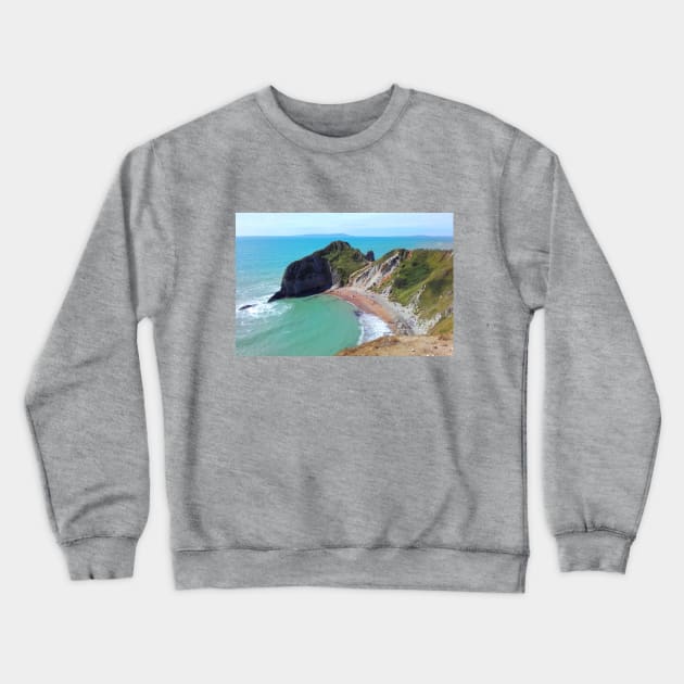 Seaside - Durdle Door/Man O'War bay Crewneck Sweatshirt by helengarvey